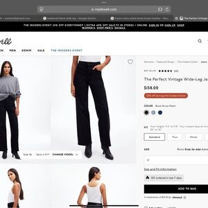 Madewell Perfect Vintage Wide Leg